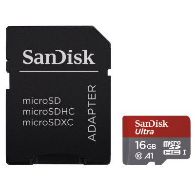 SanDisk MicroSDHC Ultra Android 16GB 98MB/s CL10, A1