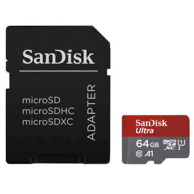 SanDisk MicroSDXC Ultra Android 64GB 100MB/s CL10, A1