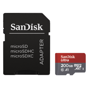 SanDisk MicroSDXC Ultra Android 200GB 100MB/s CL10, A1